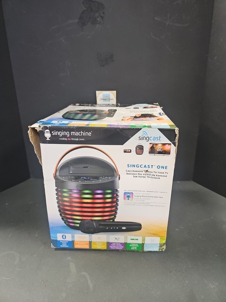 Singing Machine SingCast One Casting Bluetooth Karaoke System