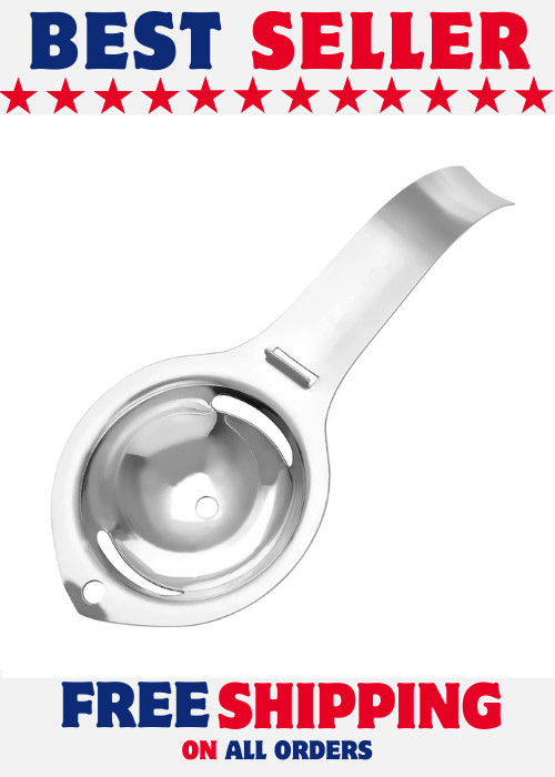Egg Yolk White Separator Sieve Tool Easy Egg Divider for Baking Kitchen Gadget