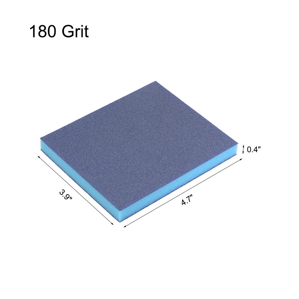 Sanding Sponge 180 Grit Sanding Block Pad Blue 6pcs