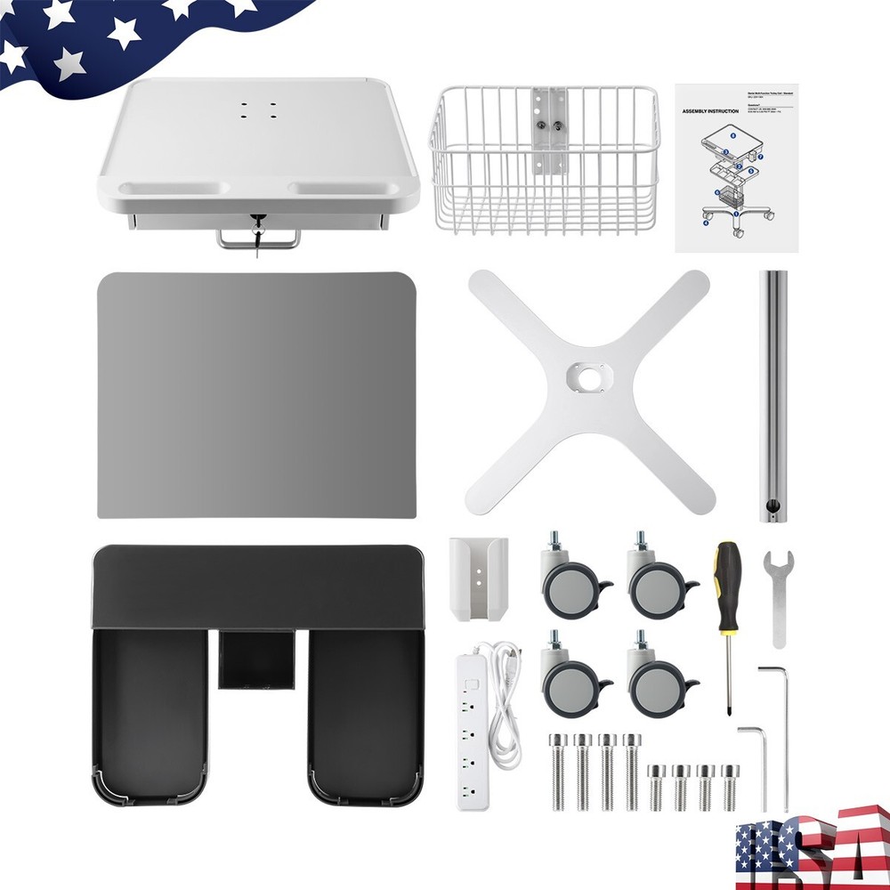 Dental Multi-Function Trolley Cart & 360° Lockable Wheels for Root Canal Treat