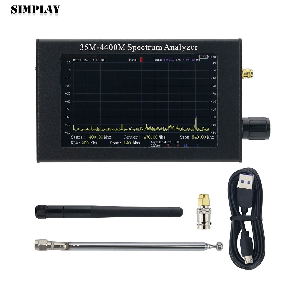 35Mhz-4400MHz Handheld Portable Spectrum Analyzer RF High Frequency Analyzer
