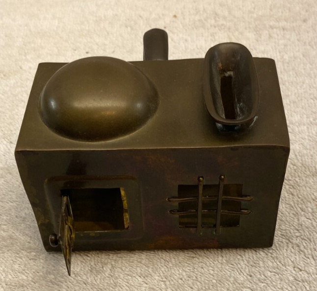 MID 19TH CENTURY PERSIAN BRASS JUSTICE BOX