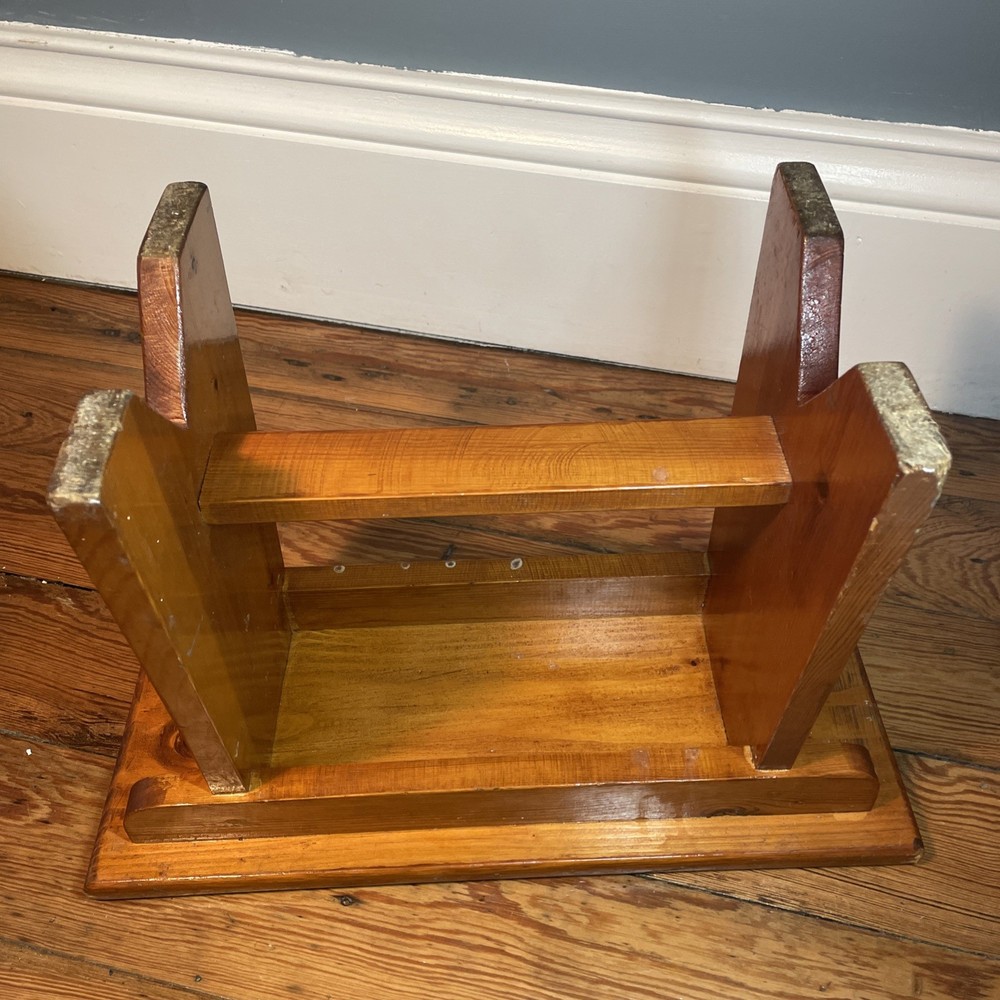 Vintage Rustic Country Cottage Old low Stool Bench