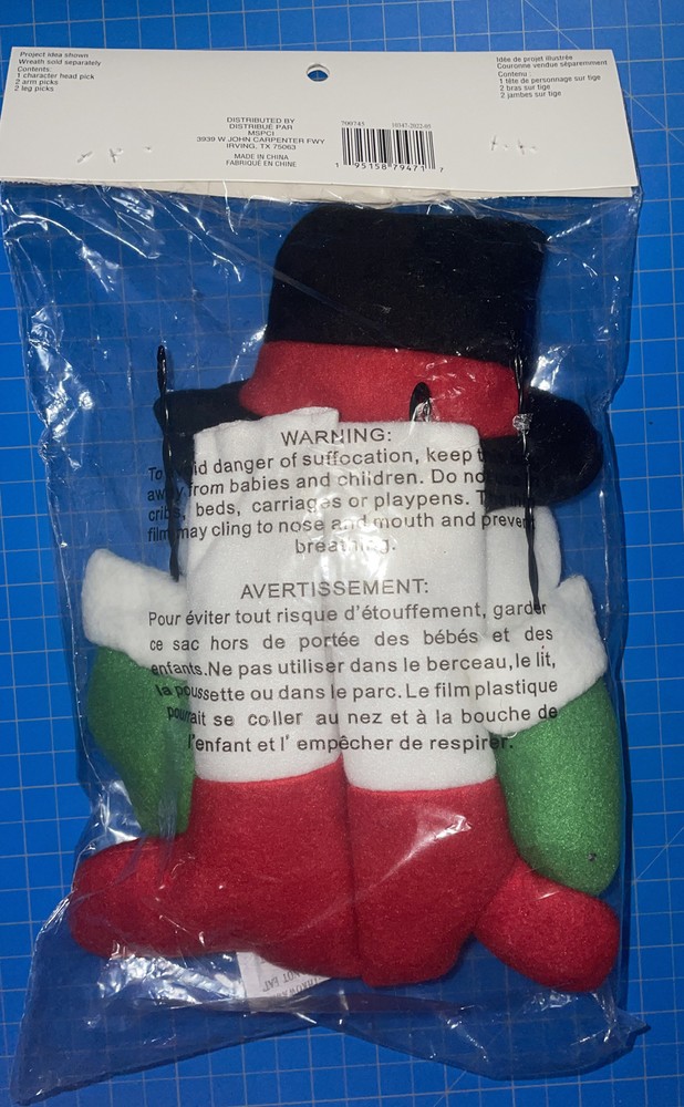 Ashland Wreath Decor Snowman 5 Pieces
