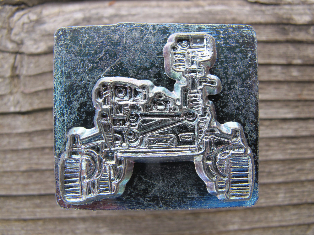 Mars Rover 1" Leather Stamp Tool Outer Space NASA