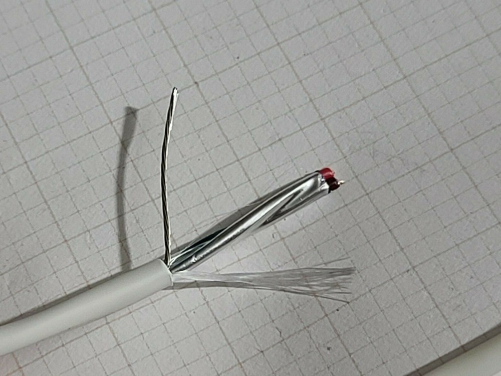 Carol E2202S 18/2C Shielded Control/Communications Cable Plenum White /50ft