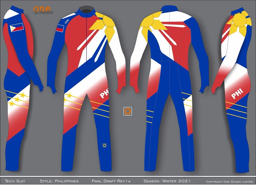 Custom Philippines Ski Race Suit - Medium