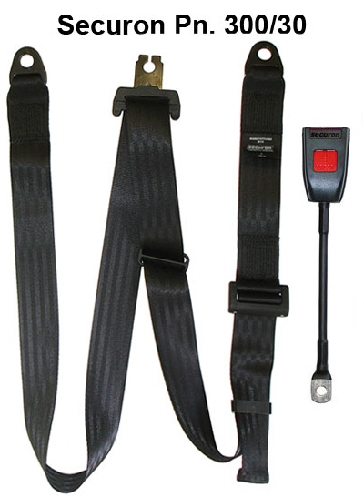 NEW Securon Seat Belt 300/30 Static Adjustable Lap & Diagonal Belt x1