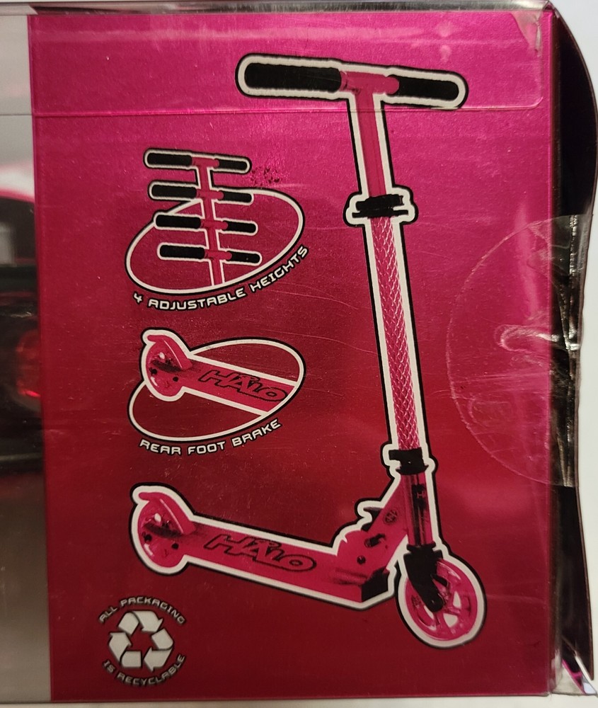 Halo Premium Inline Scooter - Candy Chrome Edition - Pink Foldable Adjustable