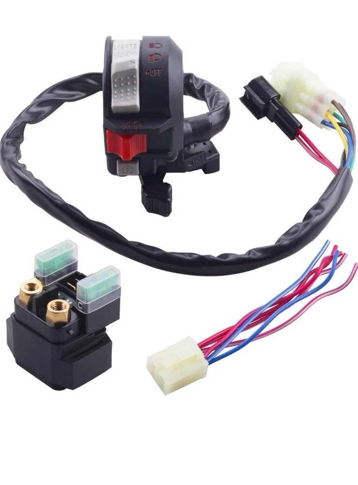 Left Handlebar Control Engine Start Run Off Headlight Switch Switch Solenoid