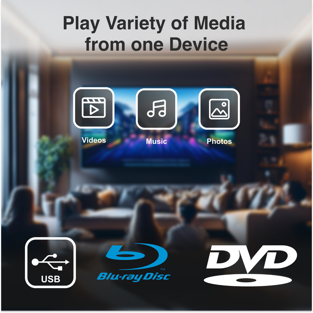 Laser Blu Ray Player Multi Region HDMI Full HD