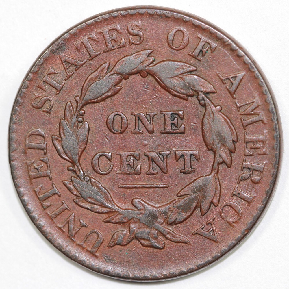 1827 1c Coronet or Matron Head Large Cent