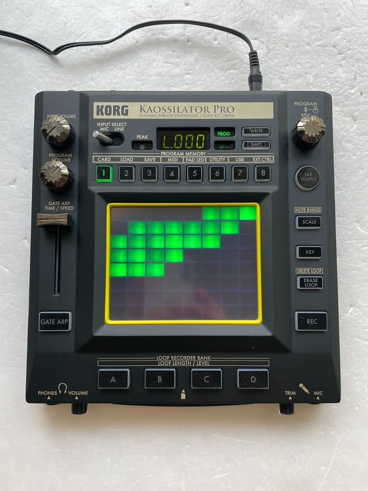 Korg Kaossilator Pro KO-1 Pro Synthesizer Loop Recorder with Adapter