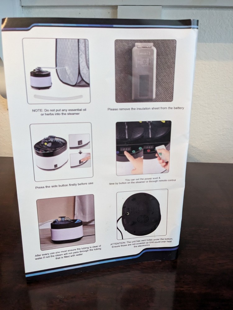 Portable Suana - Capacity 4L - Remote Control