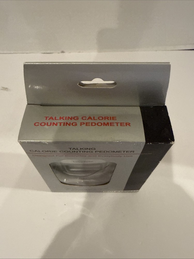 Voice Zone Talking Calorie Counting Pedometer Silver New