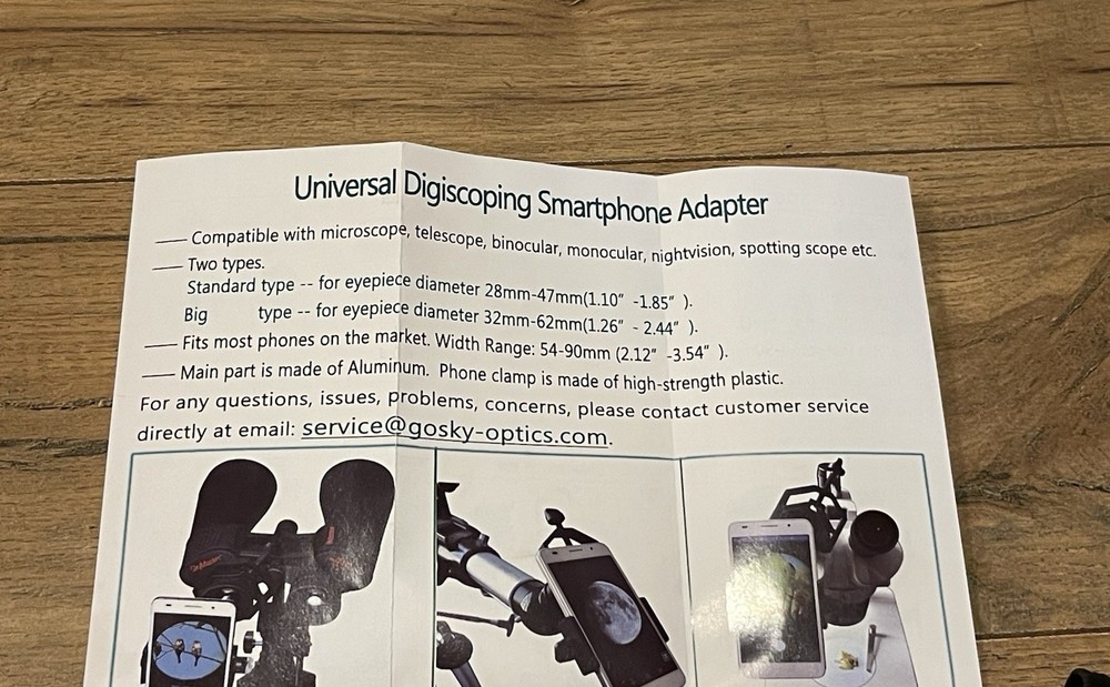 Universal DigiScoping Adapter/ Roxant Smartphone Hookup