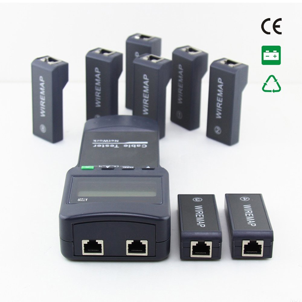 NOYAFA NF-8108M NetWork Lan Cable Tester Wire length Tester 8 Remote Units