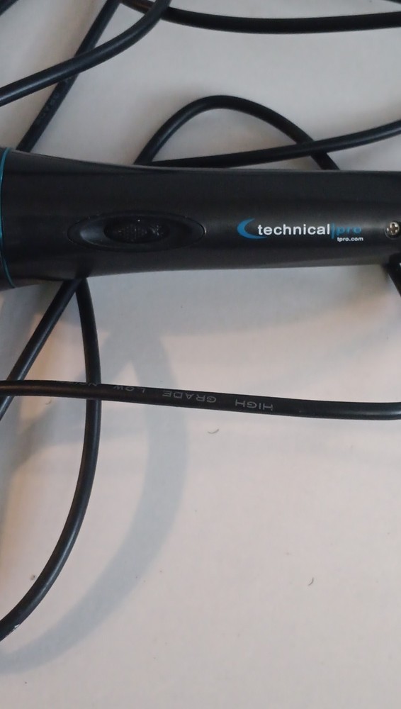 Technical Pro Handheld Wired Microphone 6.35mm On/Off Switch Black