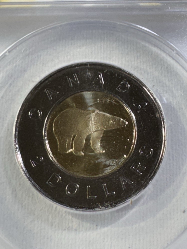 2000-W Canada 2 Dollar Graded MS 68 by ANACS Toonie