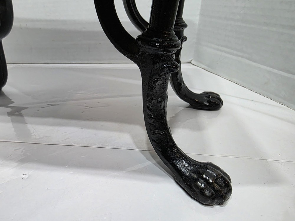 Vintage Cast Iron Claw Foot Foot Stool