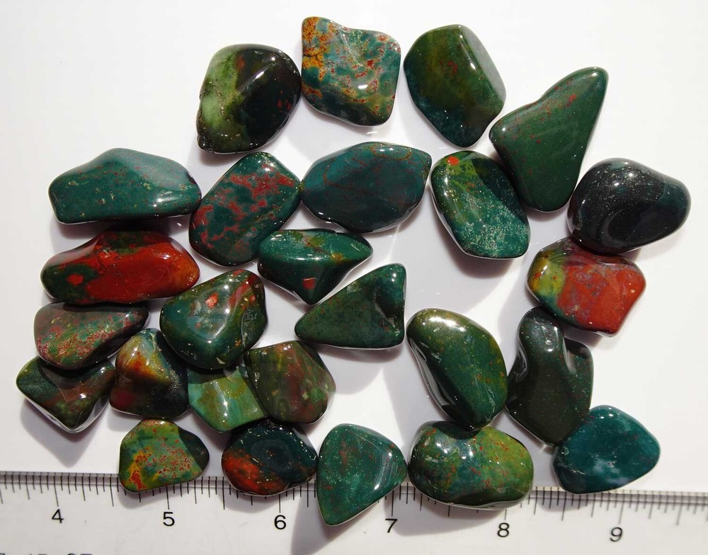 Fancy Jasper - 4 ounces Medium/Small Tumbled Stones rt544a