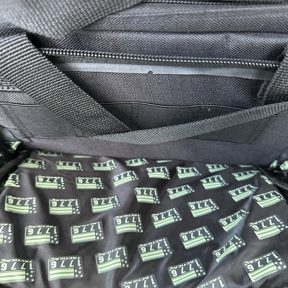 1776 SECOND AMENDMENT RANGEPACK Heavy Duty Black Tactical Backpack Outdoor Bag