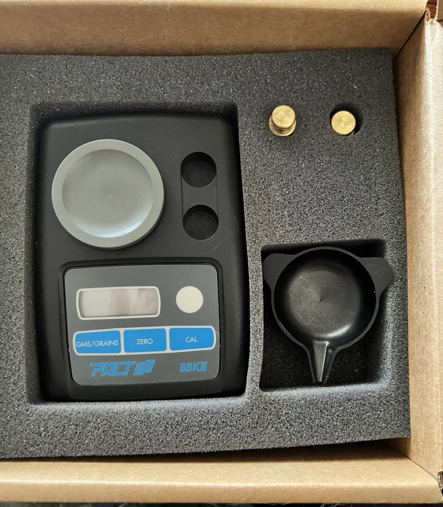 PACT BBK2 BBKII reloading electronic powder scale with weights