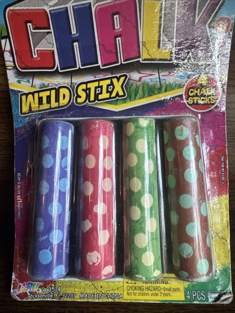 Sidewalk Chalk Wild Stix 4 Pieces