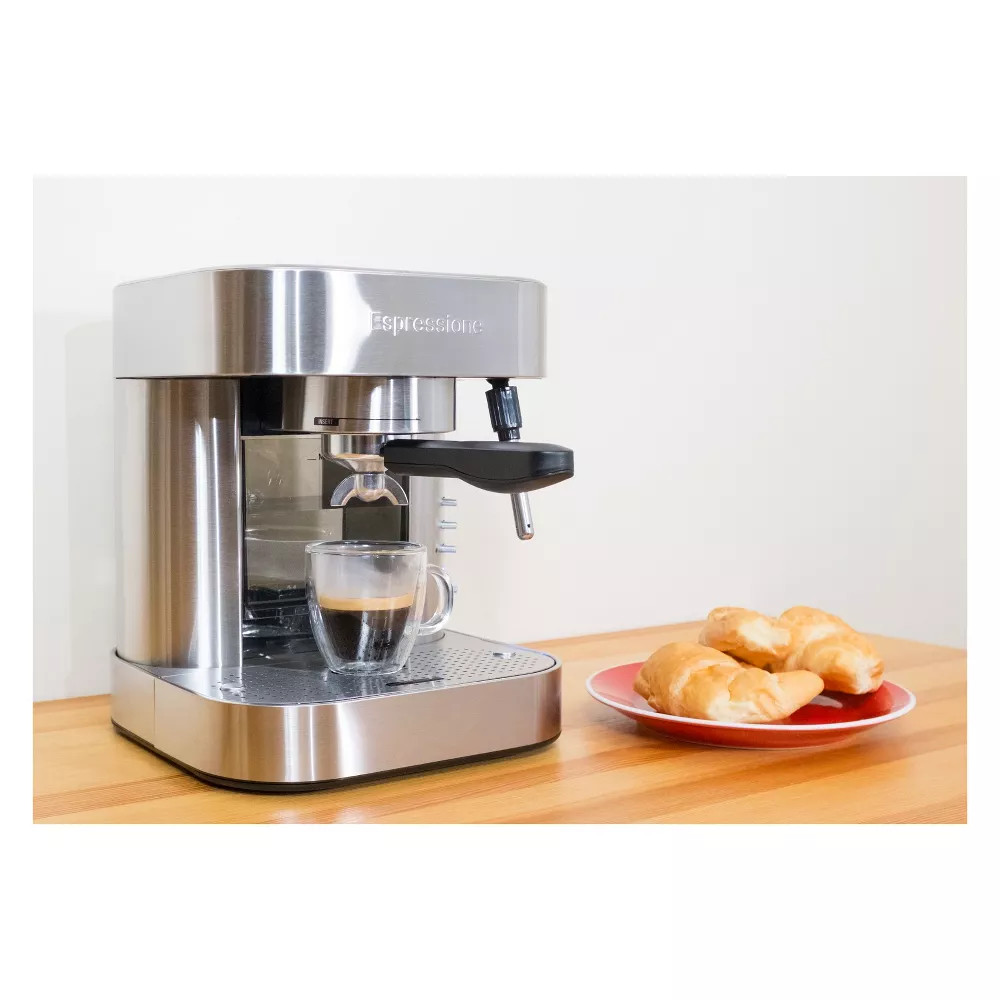 Espressione Automatic Pump Espresso Machine with Thermo Block System Stainless