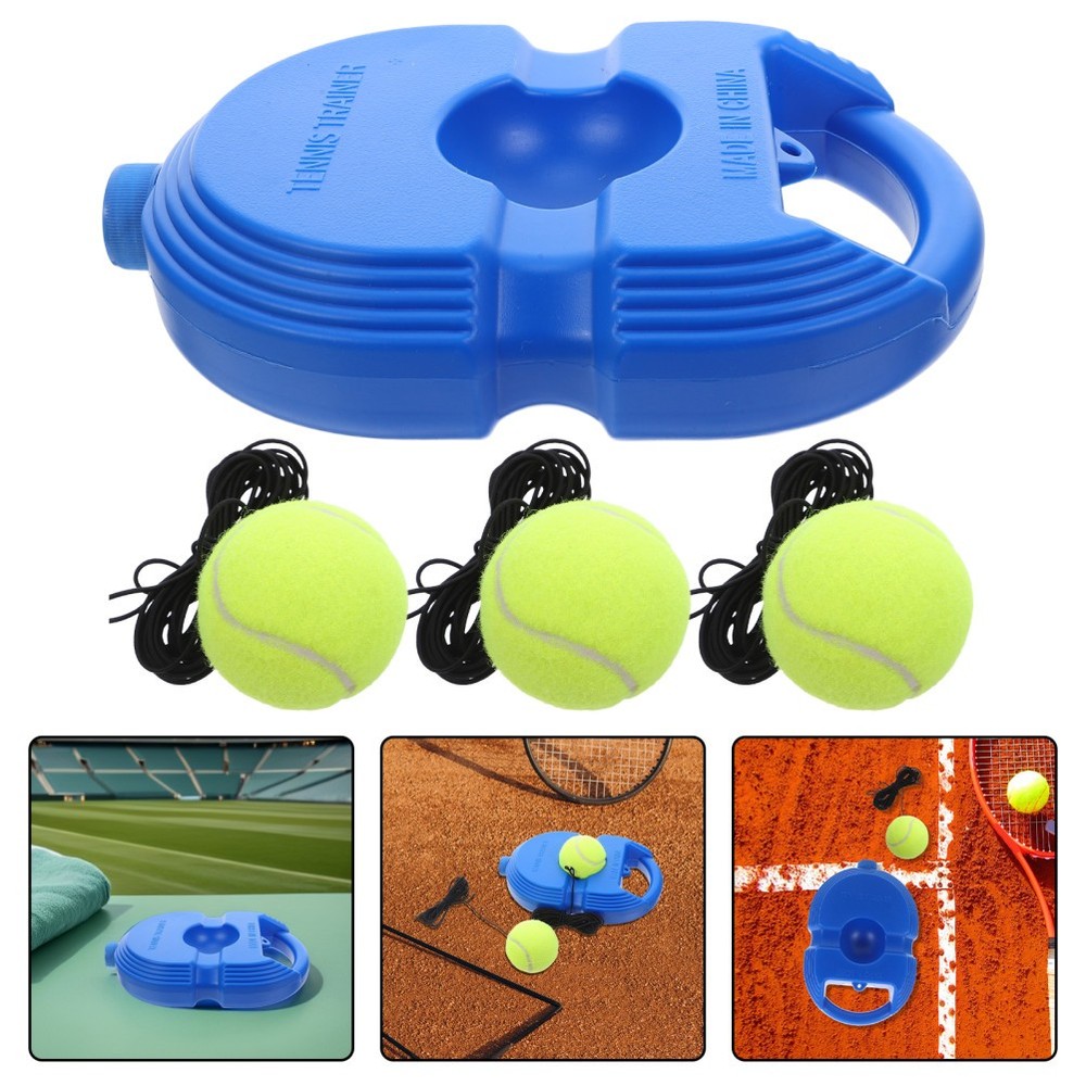 Tennis Training Equipment Set With Elastic String Non Base And Bounce