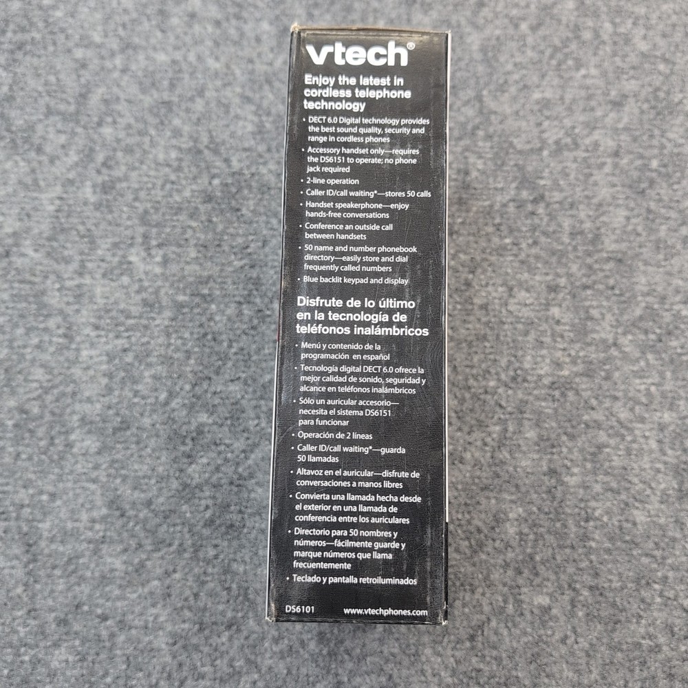 VTech DS6101 Accessory Cordless Handset Caller ID Call Waiting Replacement