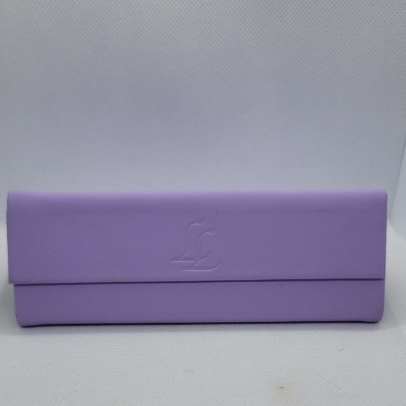 Lisa Loeb Lavender Purple Triangular Magnetic Closure Eyeglass Case (Case Only)