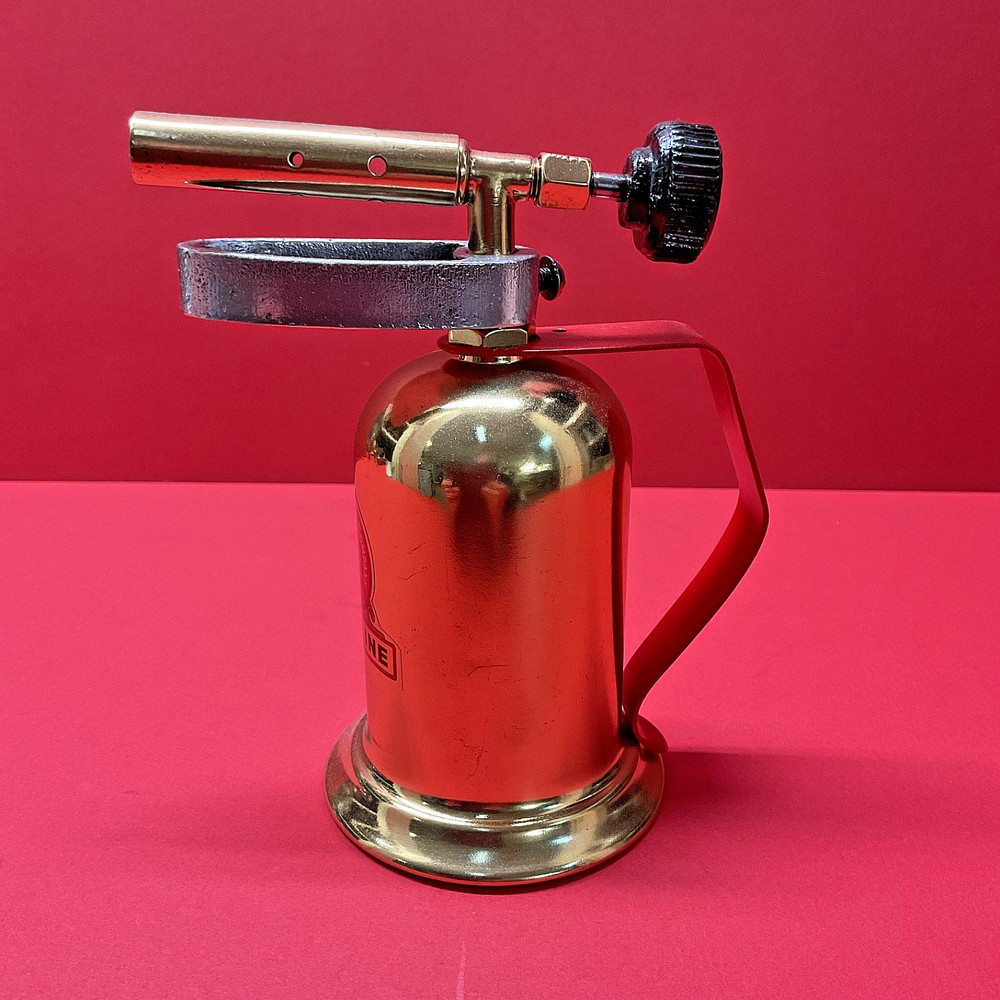 Vintage LENK Brass Gasoline Blowtorch
