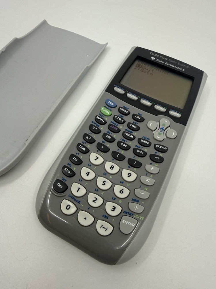 Texas Instruments TI-84 Plus Silver Edition Graphing Calculator Gray TESTED