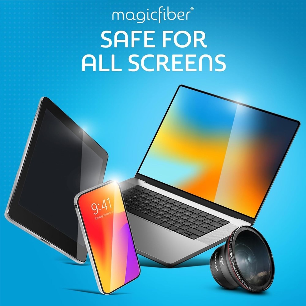 New Microfiber Cleaning Cloth 6 Pack - Versatile and Scratch-Free