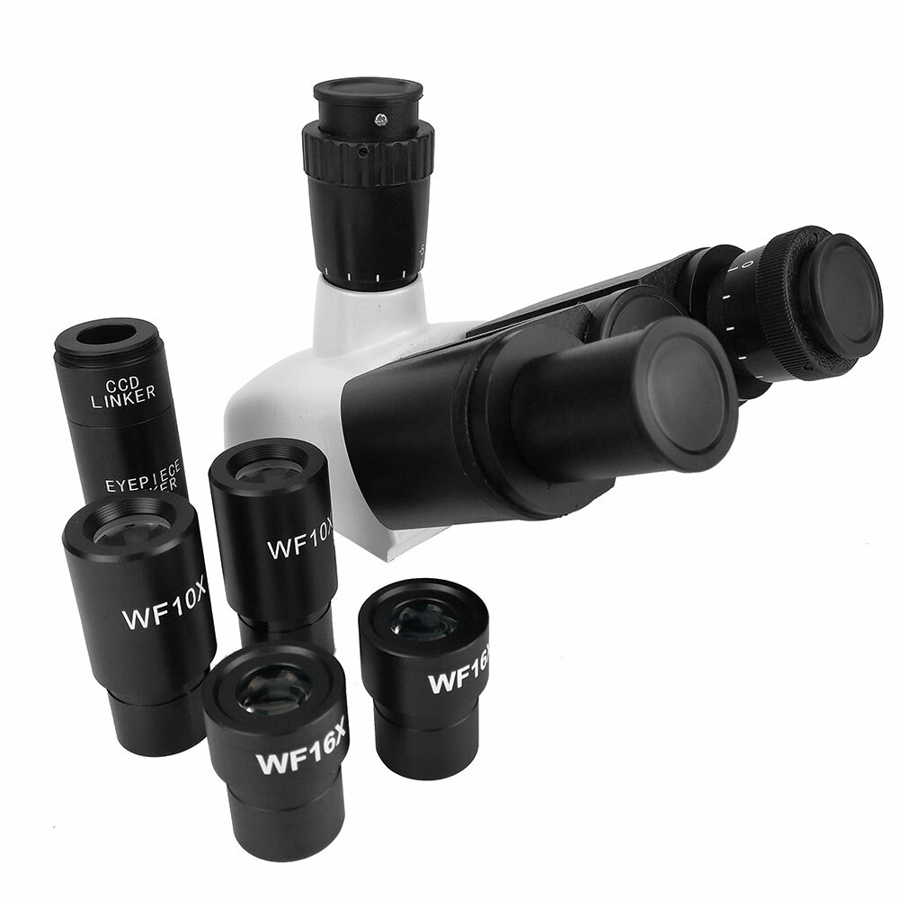 Biological Microscope Binocular Trinocular Microscope Head with 10X 16X Eyepiece