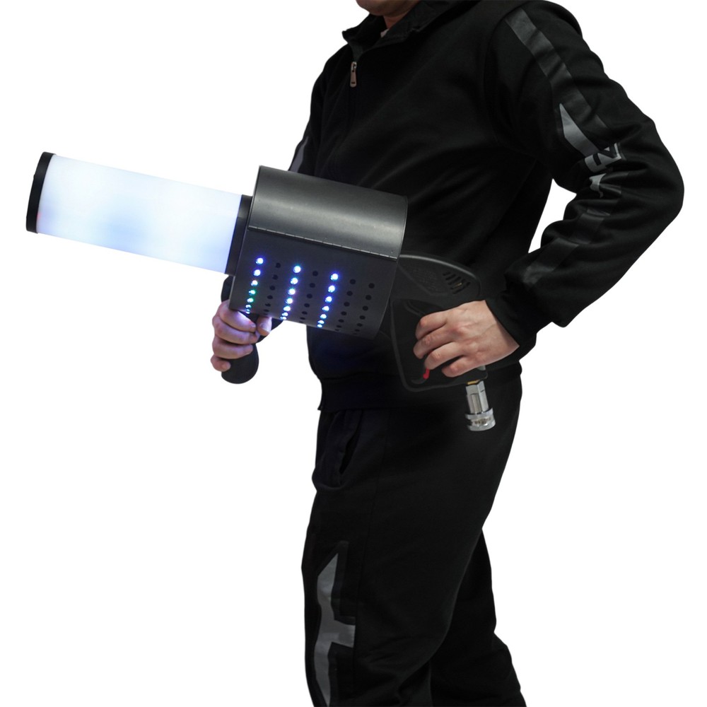 Handheld CO2 Jet Confetti Machine, LED Confetti Gun, Handheld LED Confetti Gun