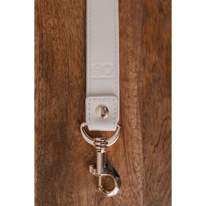Camera Strap - Neck Shoulder Leather White Stylish Classy Unique