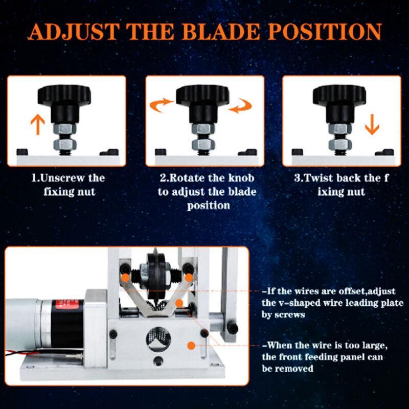 Semi-auto Wire Stripping Machine Manual Cable Stripper Copper Recycling！-