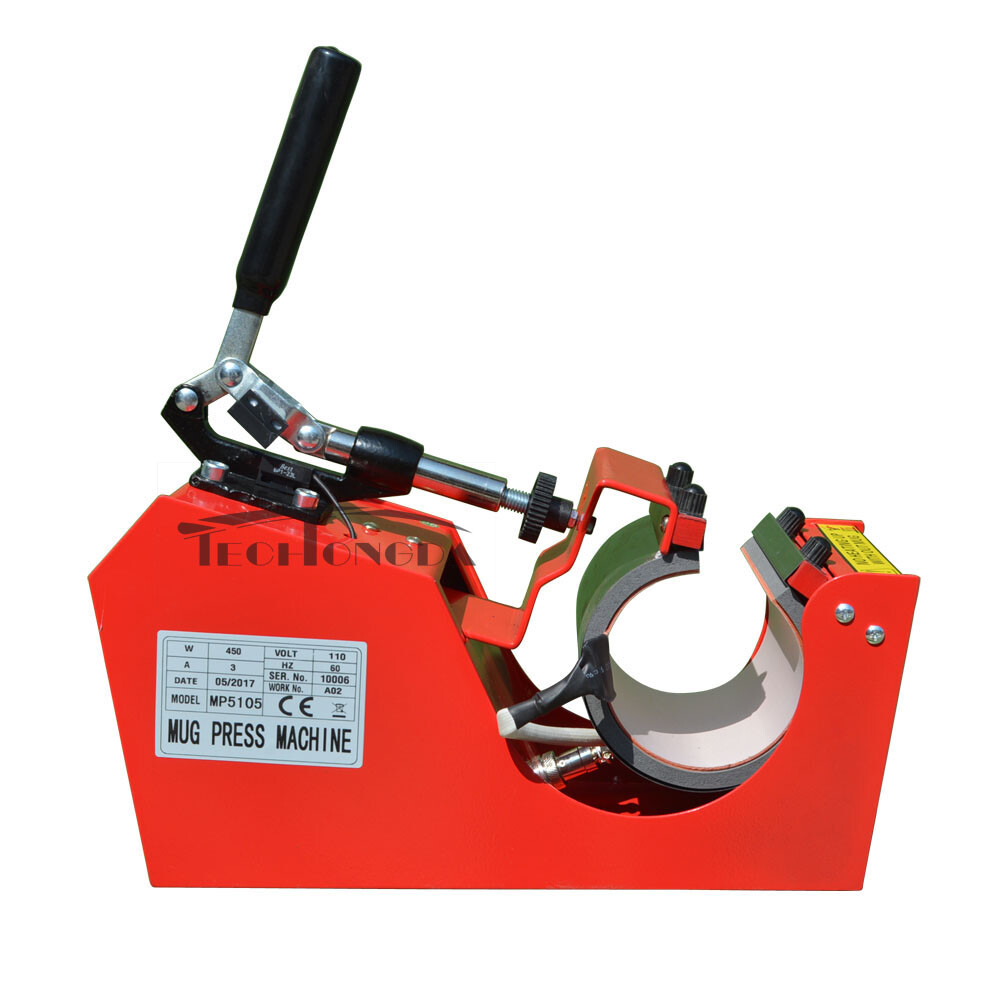 Techtongda New Red 110V LCD Touchable Screen Mug Press Transfer Machine 11 15OZ