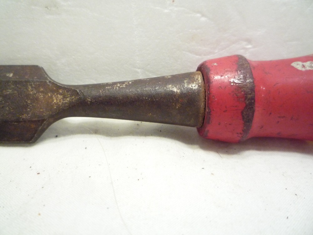 Vintage Stanley 3/4" Bevel Edge Chisel Yellow handle - USA