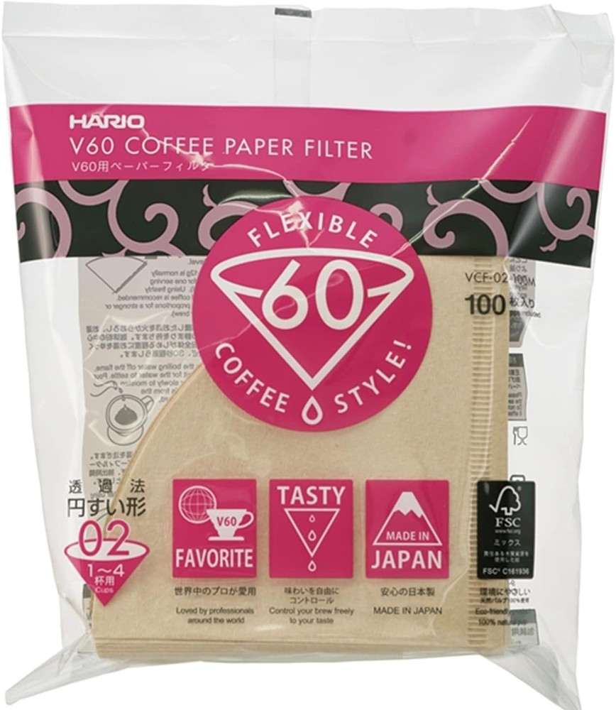 V60 Paper Coffee Filters & Plastic Coffee Dripper