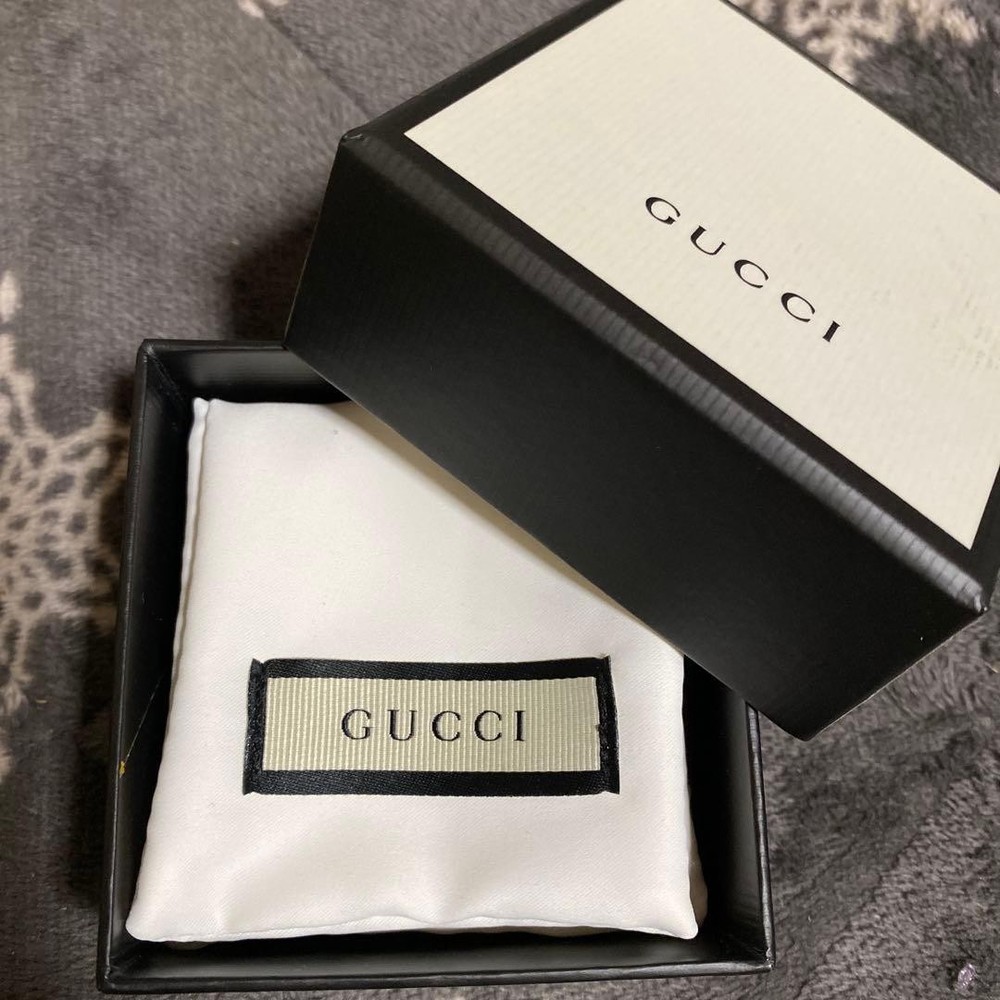 GUCCI Branded G Ring, Silver 925, Size 8