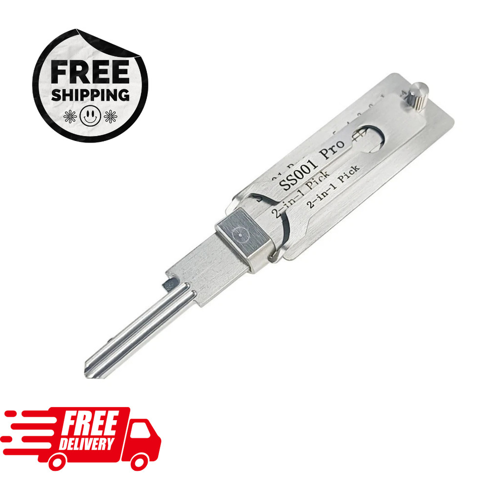 Key Decoder 2 In 1 Portable Lock Picking Set Hook And Pickup Tool Kit Ergonomic