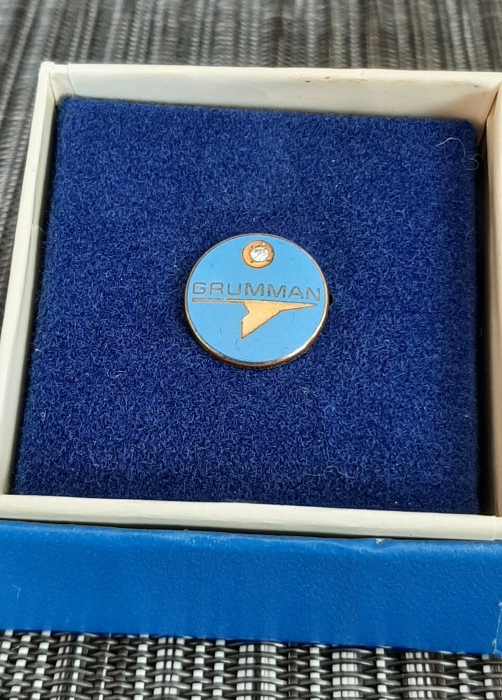 Vintage Grumman Service Pin With Diamond