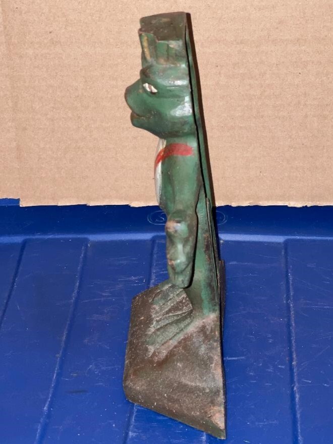 Cast Iron Frog Prince Doorstop