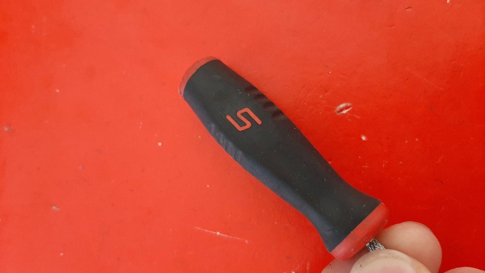 Snap-on Tools SGDP300A #0 Phillips Screwdriver Red Soft Grip Handle Engraved
