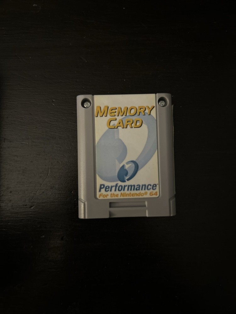N64 Memory Card Case And Inserts | Performance W/ Memory Card