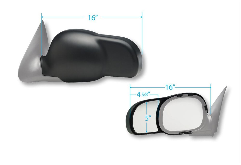 K-Source Snap-on Towing Mirror - Ford F150 - 97-03
