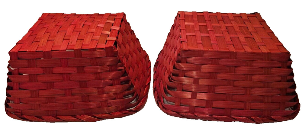 Festive Decorative Red Baskets (2)